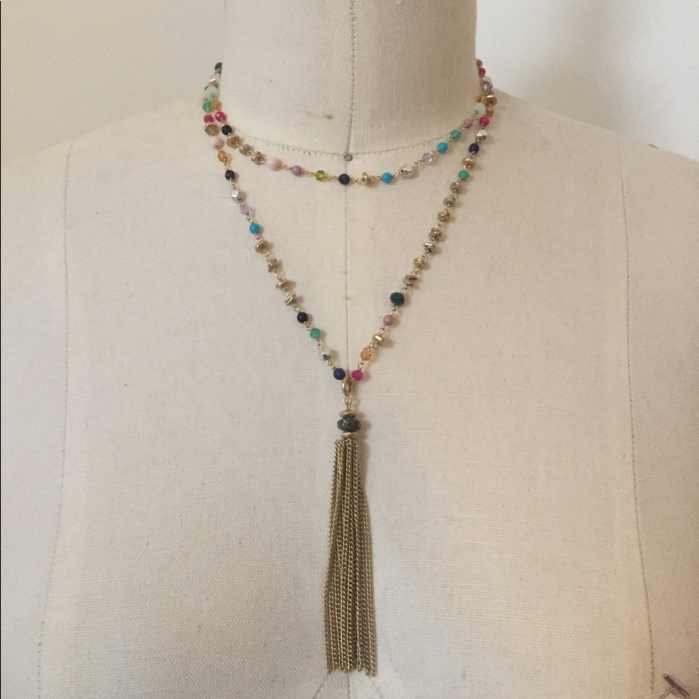 Stella & Dot Gitane Tassel Necklace